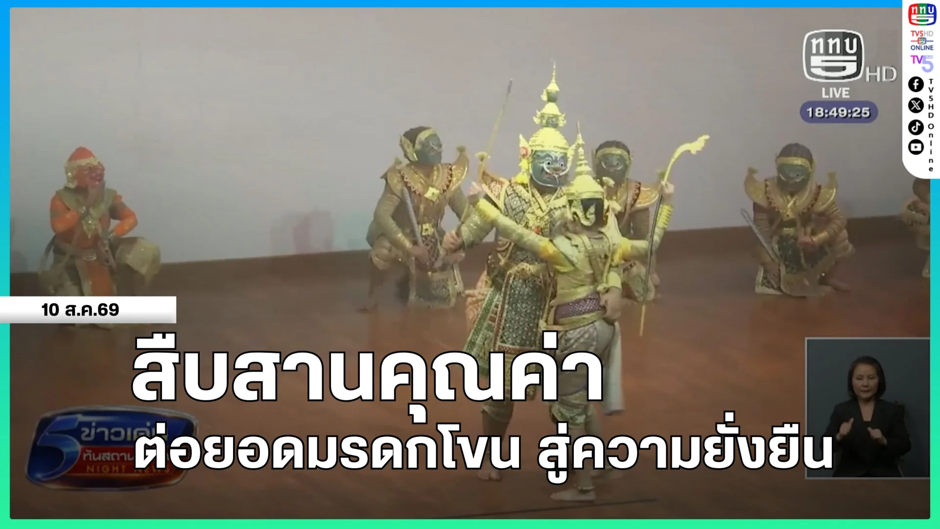 สืบสานคุณค่า ต่อยอดมรดกโขน สู่ความยั่งยืน