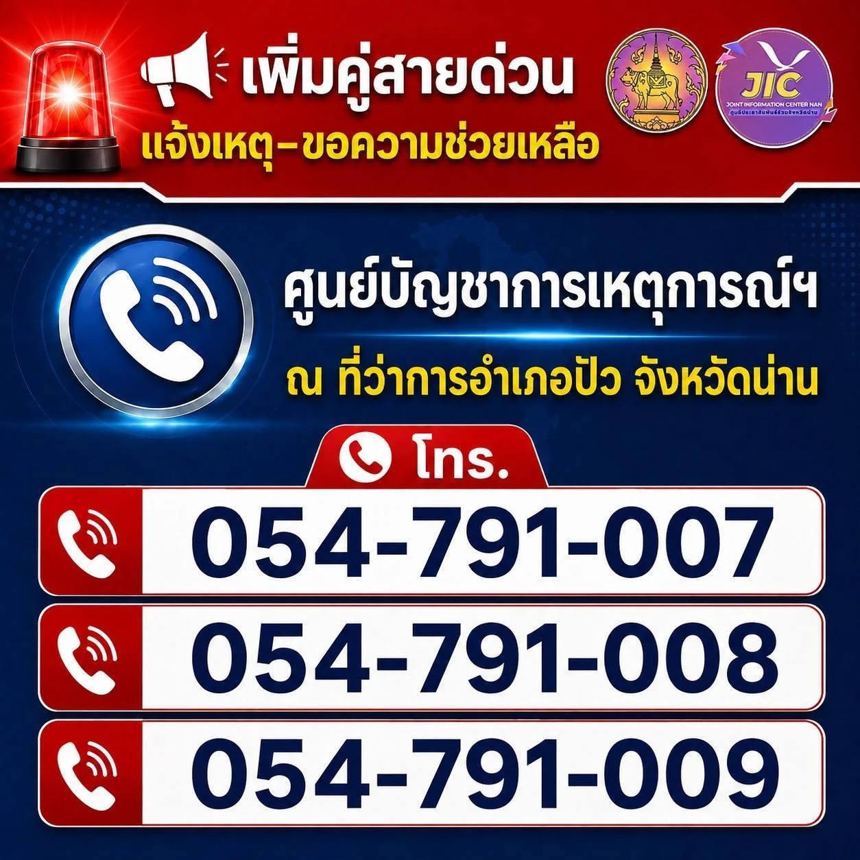 น่านตั้งวอร์รูมรับน้ำป่า เตือนมวลน้ำเข้าเมือง