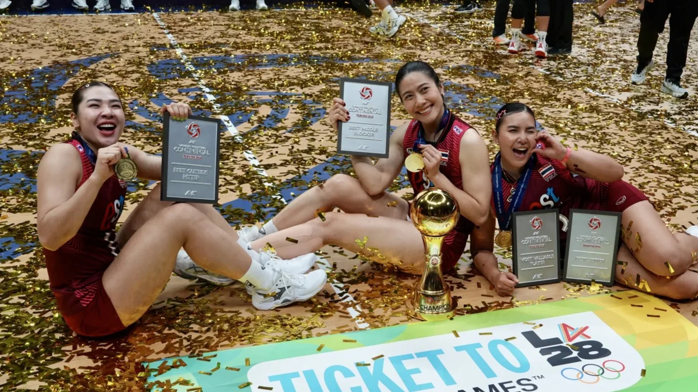 สุดยอดสาวไทย! 3 นักตบลูกยางไทย กวาด 4 รางวัลยอดเยี่ยมเอเชีย พ่วงตั๋วโอลิมปิก 2028