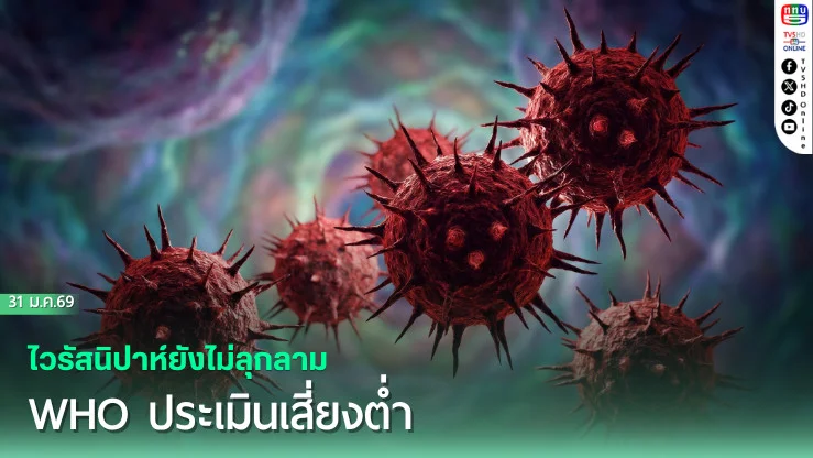 ไวรัสนิปาห์ยังไม่ลุกลาม WHO ประเมินเสี่ยงต่ํา