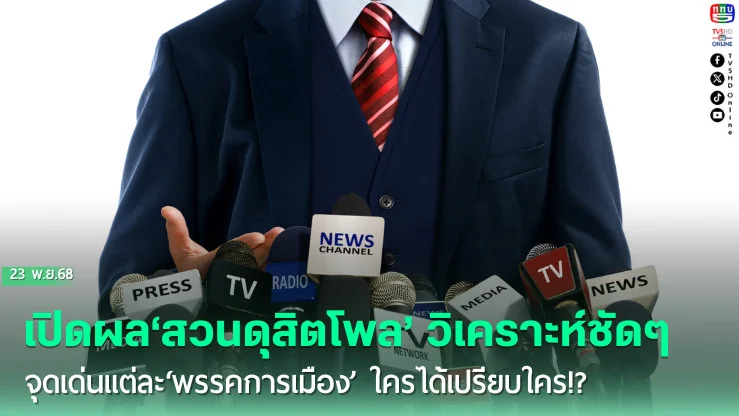 เปิดผล‘สวนดุสิตโพล’ วิเคราะห์ชัดๆจุดเด่นแต่ละ‘พรรคการเมือง’ ใครได้เปรียบใคร!?