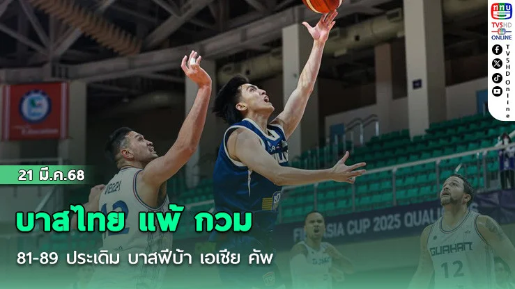 บาสไทย แพ้ กวม 81-89 ประเดิม บาสฟีบ้า เอเชีย คัพ