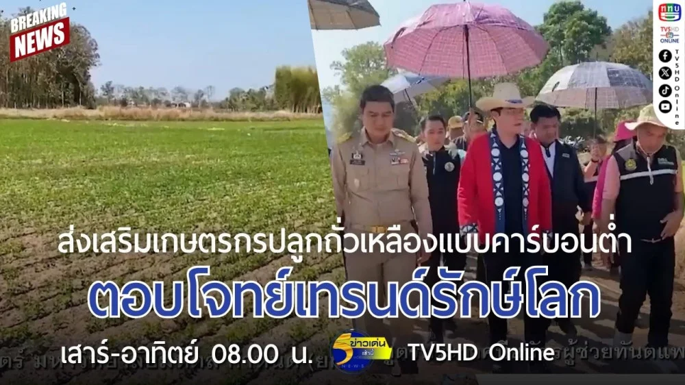 ส่งเสริมเกษตรกรปลูกถั่วเหลืองแบบคาร์บอนต่ำ ตอบโจทย์เทรนด์รักษ์โลก