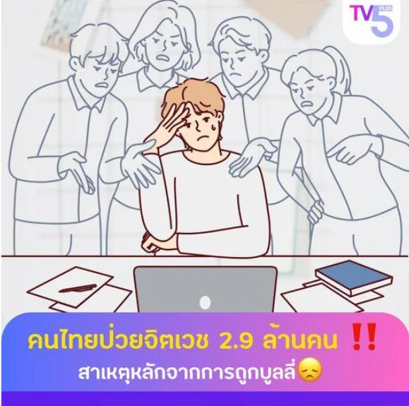 คนไทยป่วยจิตเวช 2.9 ล้านคน สาเหตุหลักจากการถูกบูลลี่