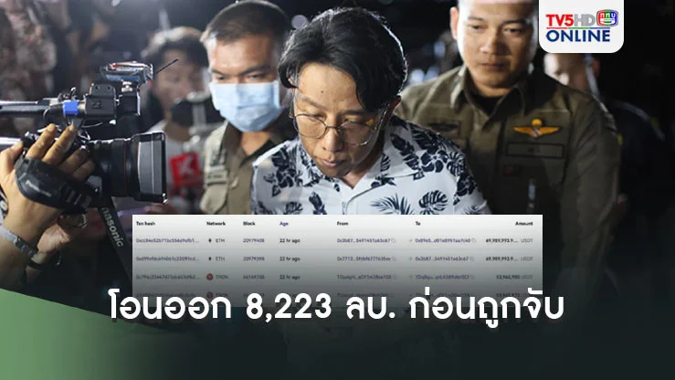 ผงะ!พบเส้นทางเงิน 8,223 ลบ. ถูกโอนออกก่อน‘โค้ชแล็ป’ โปรแกรมเมอร์‘ดิไอคอน’ถูกจับ