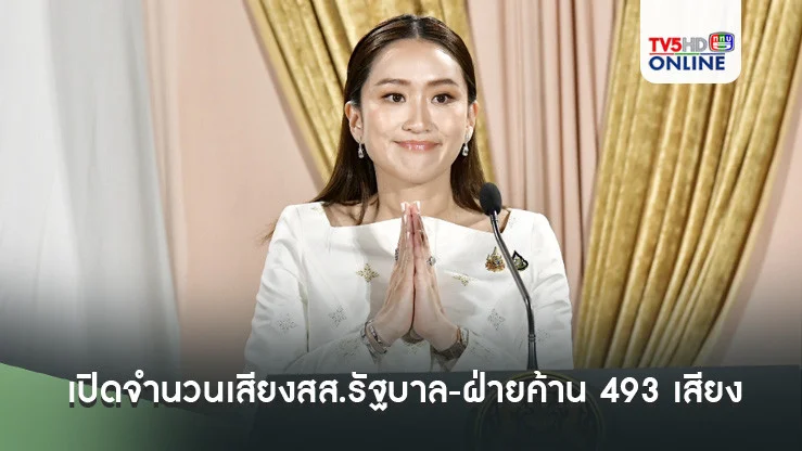 เปิดจำนวนเสียงสส.รัฐบาล-ฝ่ายค้าน 493 เสียง ในทางพฤตินัย ใครอยู่ฝั่งไหนกันแน่