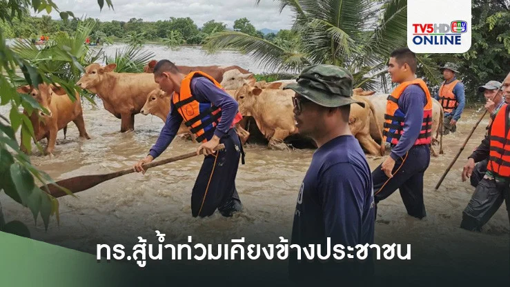 ทร.สู้น้ำท่วมเคียงข้างประชาชน