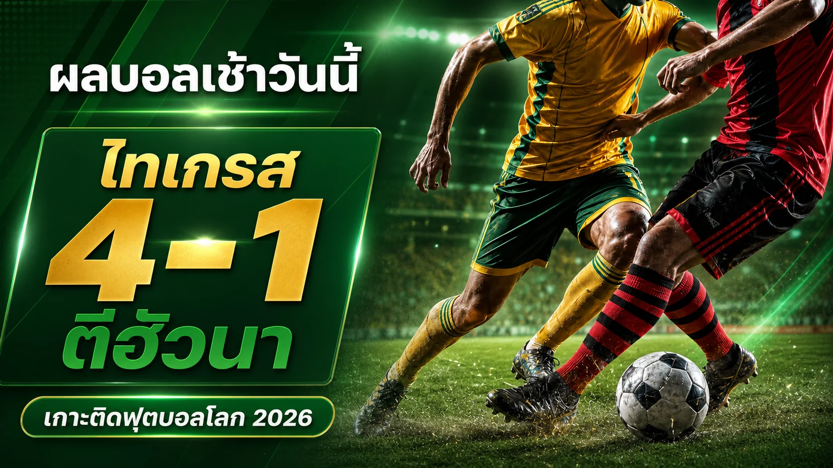 ไทเกรสบุกถล่มตีฮัวนา 4-1 พร้อมเกาะติดคำทำนายแชมป์โลก 2026