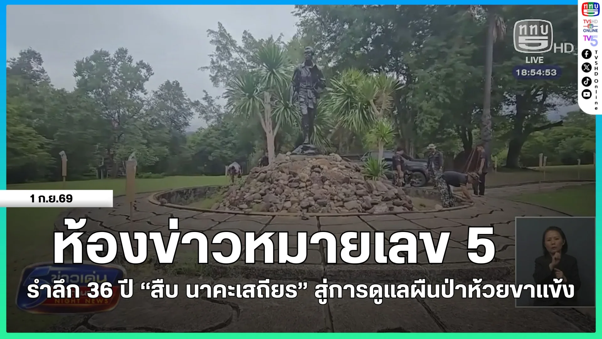 ห้องข่าวหมายเลข 5 : รำลึก 36 ปี "สืบ นาคะเสถียร" สู่การดูแลผืนป่าห้วยขาแข้ง